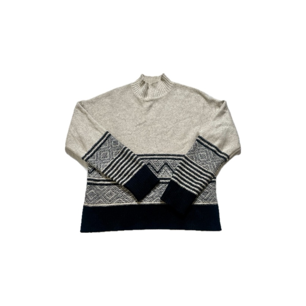 Banana Republic Geometric Mock Neck Sweater - Size M
